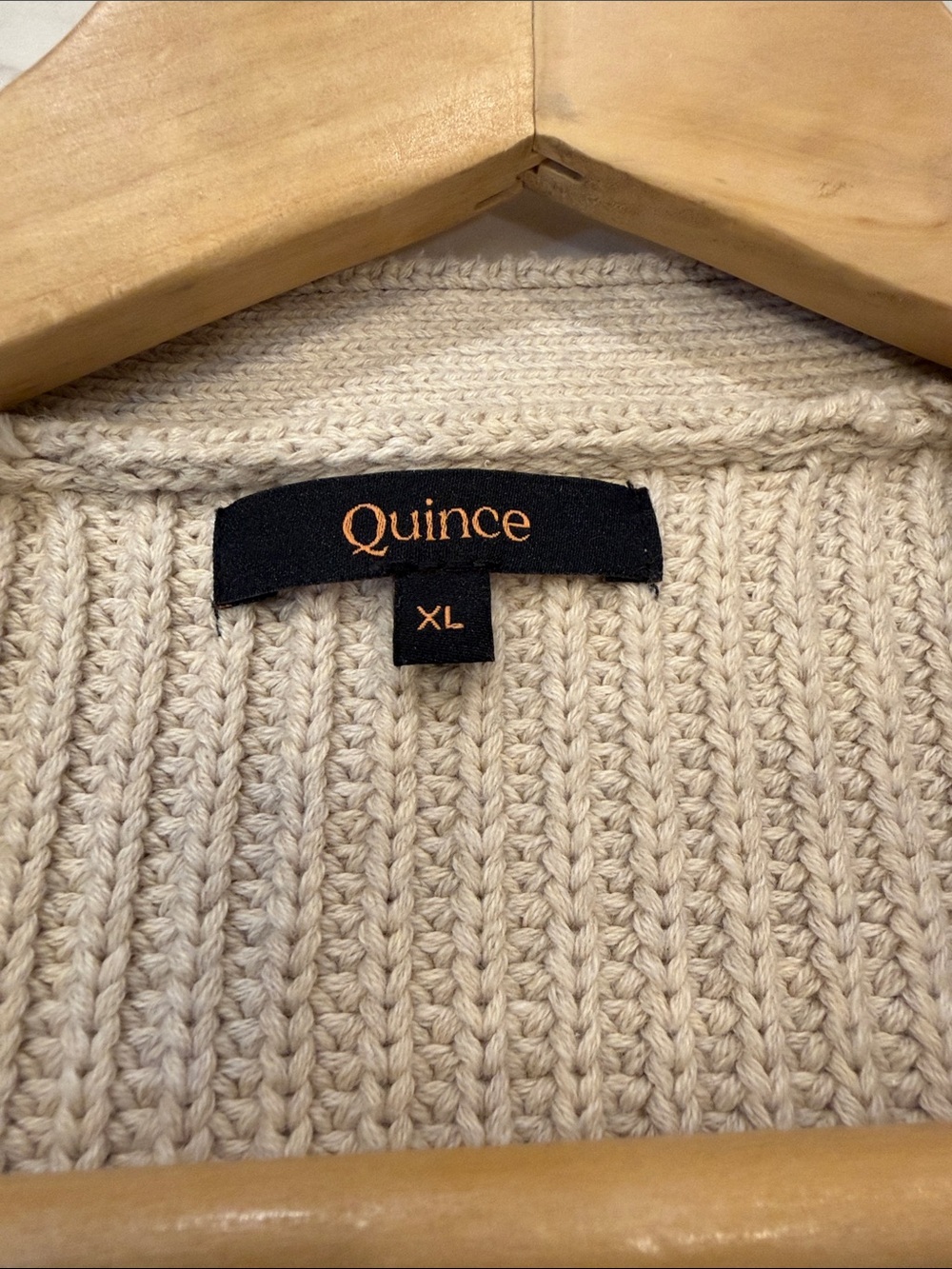 Quince 100% Organic Cotton Oversized Boyfriend Cardigan Size XL - Picture 4 of 9